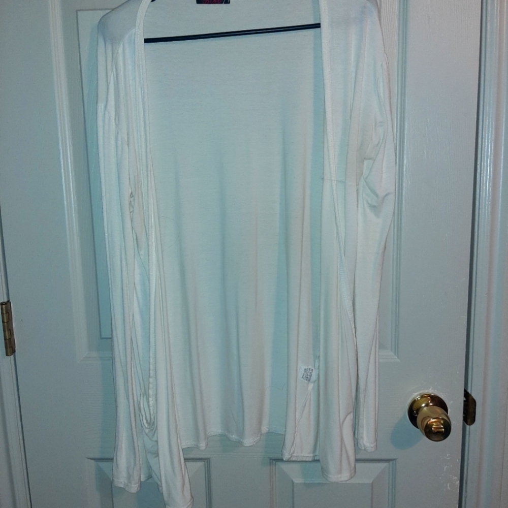 Bebo long sleeve cream cardigan with pockets LRG